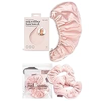Kitsch Satin Wrapped Hair Towel and Towel Scrunchie Bundle with Discount