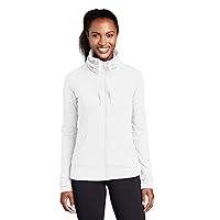 Ladies Sport-Wick Stretch Full-Zip Jacket L White