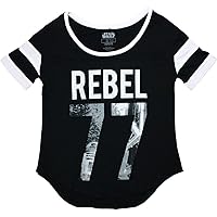 Star Wars Rebel 77 Juniors Black T-Shirt