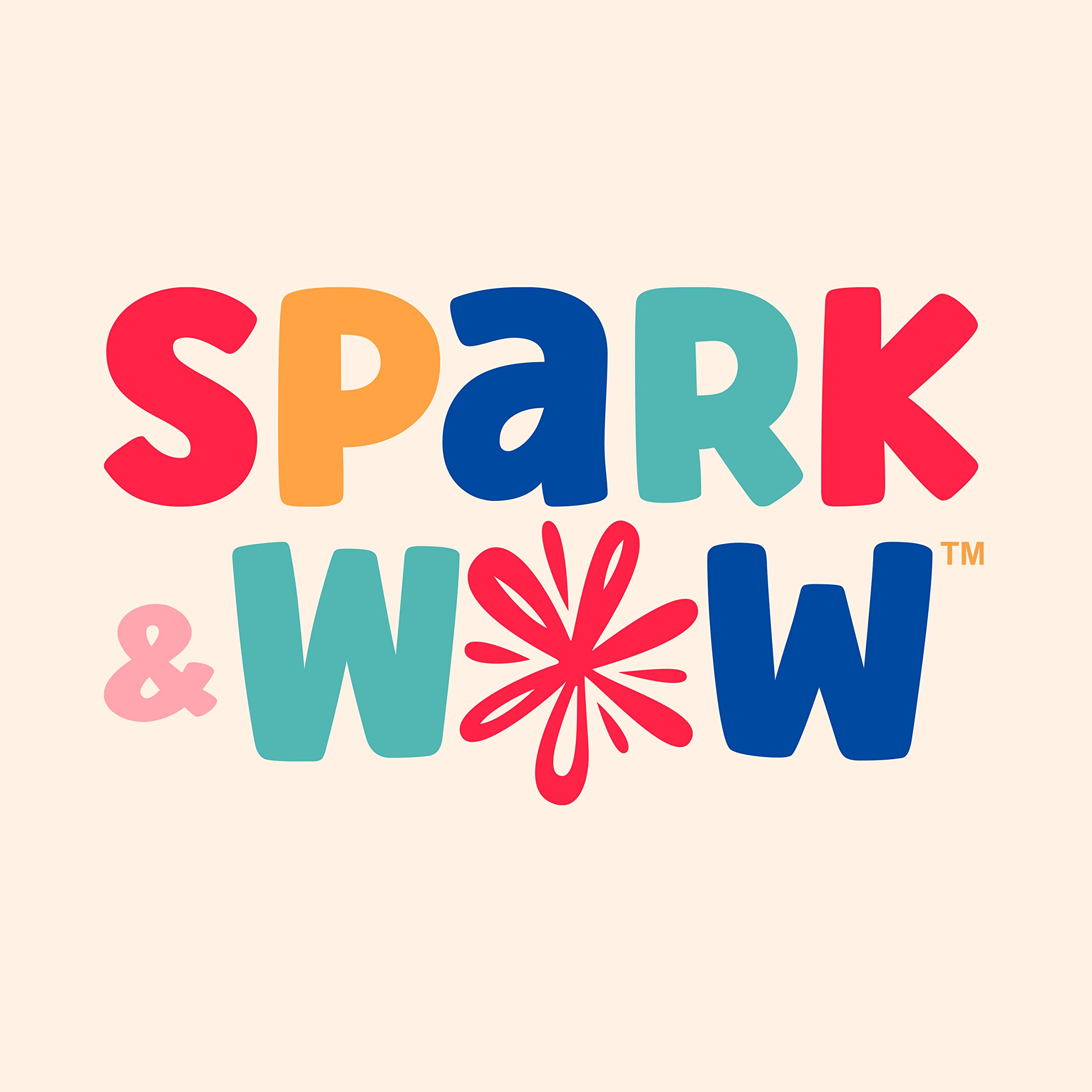SPARK & WOW Swap ‘n’ Spin Gear Grid - Ages 2+ - Translucent, Customizable Gear Grid - Gears Toys for Kids - 4 Colors - 2 Sizes - Make Spinning, Turning Combinations