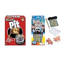 Deluxe Pit and Pass The Pigs Dice Games Bundle by Winning Moves, Party Games for 3-8 and 2+ Players Ages 7+
