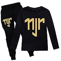 Kids Classic Neymar JR Pullover Crewneck Tops & Sweatpants Outfits Football Fans Clothing Sets Tracksuits 2-16 Years