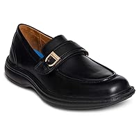 Dr. Comfort John Leather Dress Shoe-Class Loafer Style Arthritis Diabetic Shoes for Men-Slip On Therapeutic Formal Shoes