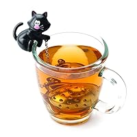 Cat Tea Infuser, Meow, Assorted Black & White