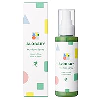 Aro Baby Outdoor Spray, 4.3 fl oz (110 ml), 1 Bottle, No Deet, Additive-Free, Made in Japan, Organic,