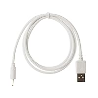 Kingfisher Technology - 90cm White USB Charger Charging Power Cable Lead Adaptor (22AWG) Compatible with Lovehoney Tracey Cox Massager