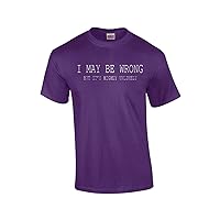Funny I May Be Wrong But It's Highly Unlikely Humorous Sarcastic Men's Short Sleeve T-Shirt Black
