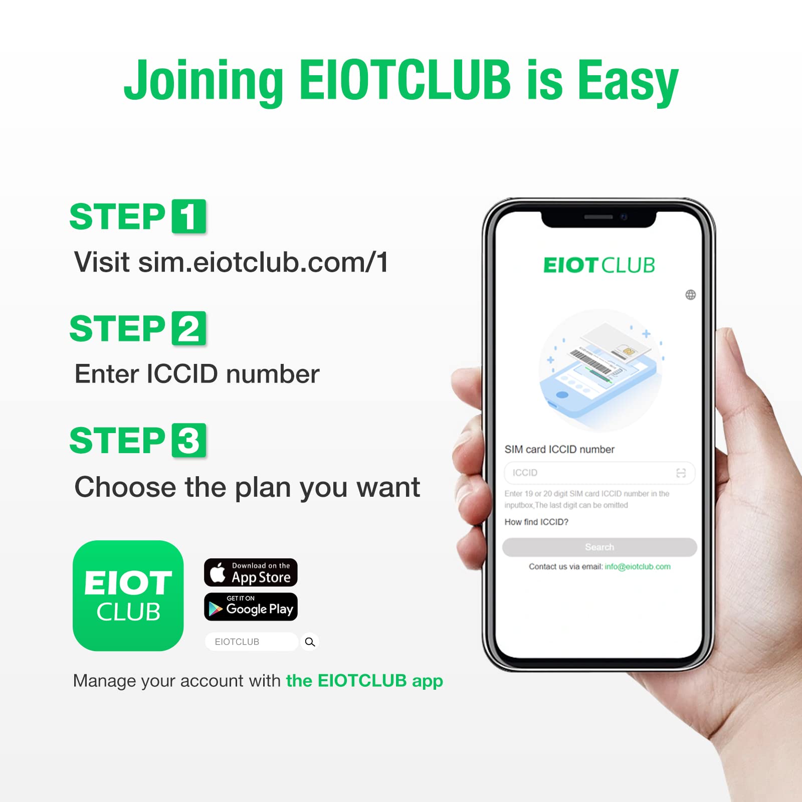 EIOTCLUB Data SIM Card 4G LTE Support AT&T, T-Mobile and Verizon Network for Cellular Security Camera Hunting Camera 4G Router Unlocked IoT Device (No Phone Number, Data Only)