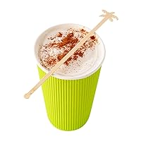 Restaurantware Restpresso 6.8 Inch Coffee Stirrers 100 Disposable Palm Tree Stir Sticks - Sturdy For Hot And Cold Beverages Bamboo Swizzle Sticks Durable Serve Iced Tea Or Hot Chocolate