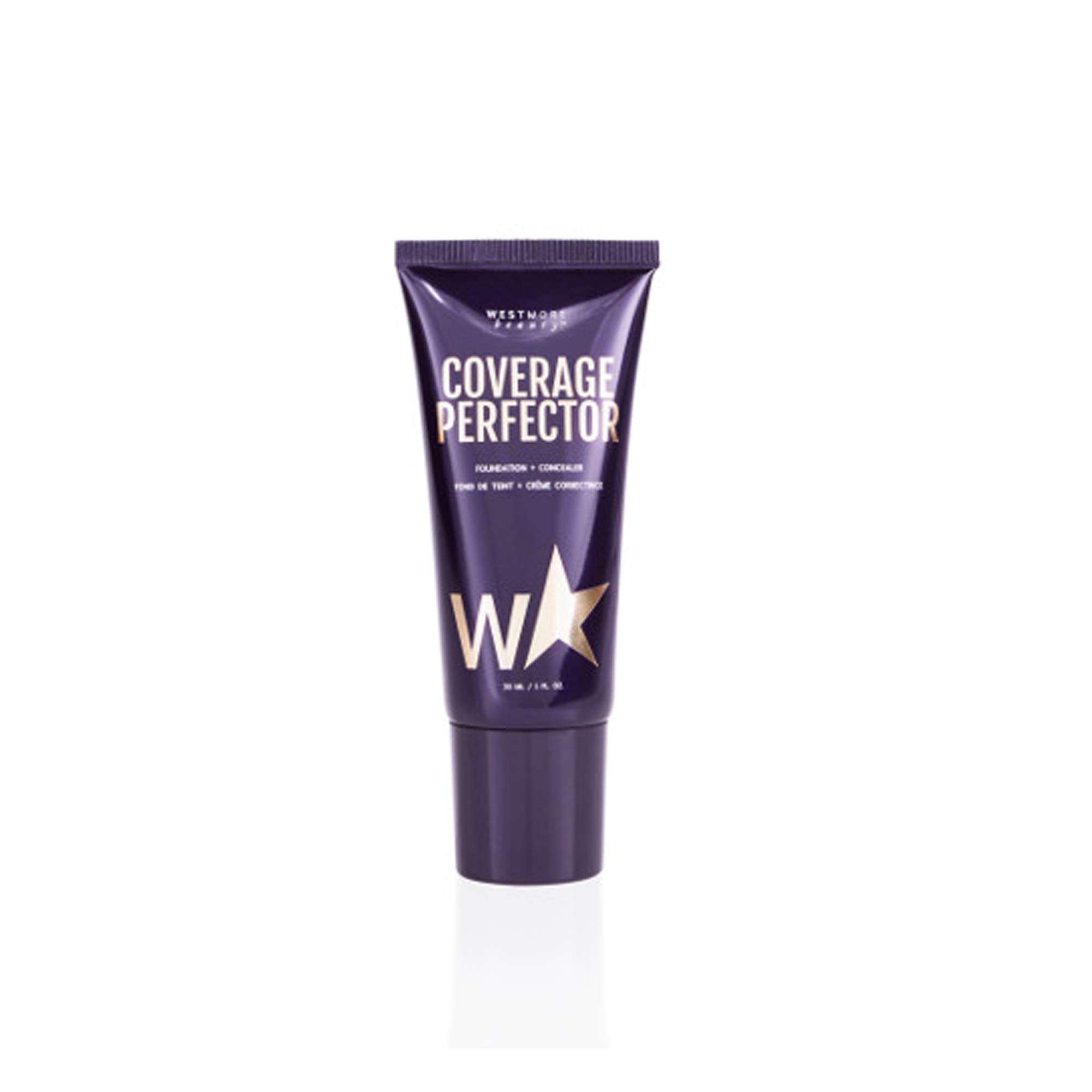 Westmore Beauty Face Coverage Perfector - Medium - 1 Fl Oz Foundation Makeup, Liquid Foundation, Full Coverage Foundation - The Best Foundation Full Coverage Makeup Lightweight Foundation