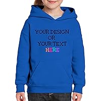Personalized Hoodie for Boys Girls Kids Custom Your Image Text Photo Design Front and Back Print Options