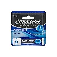 ChapStick Skin Protection Sunscreen Moisturizer, Original SPF 12 0.15 oz (Pack of 2)
