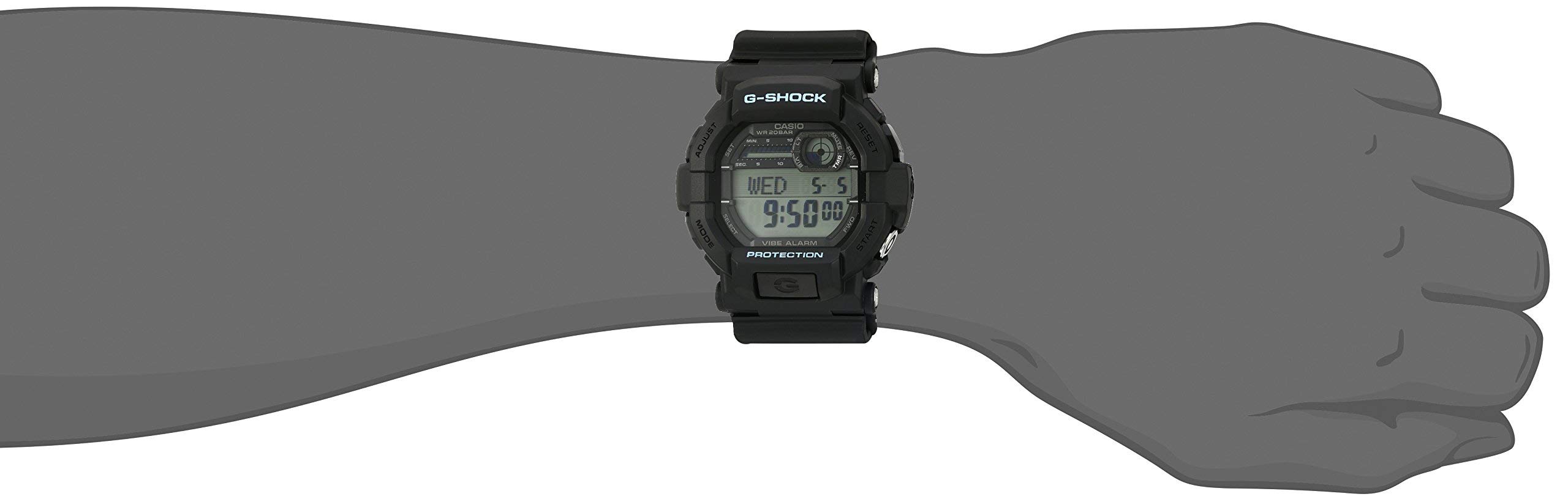 Casio Men's G-Shock GD350-1C Black Resin Sport Watch