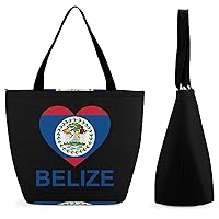 Love Belize Women Printing Tote Bag Casual Shoulder Bag Travel Shopping Handbags for Work Travel
