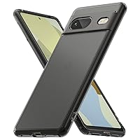 Ringke Fusion [Prevents Oily Smudges] Compatible with Google Pixel 7 Case 5G, Anti-Fingerprint Technology Easy to Hold Feels Velvety Soft Phone Cover for Women, Men - Matte Smoke Black