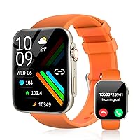 Smart Watch for Men (Answer/Call & 1.96 Inche) Fitness Tracker with Heart Rate, Blood Oxygen Monitor, Sleep Monitor IP68 Waterproof Activity Trackers and Smartwatch for iOS and Android Phone