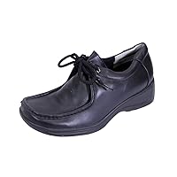 Kris Women's Wide Width Classic Cushioned Leather Lace Up Shoes