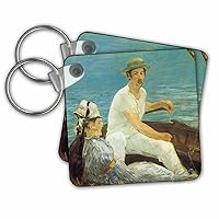 3dRose Key Chains Boating by Edouard Manet (kc-127337-1)