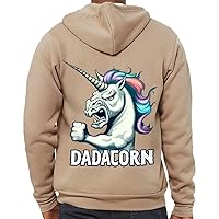 Dadacorn Full-Zip Hoodie - Gifts for Dad - Unicorn Lovers Item
