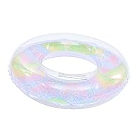 ERINGOGO Rainbow Swimming Ring Beach Swimming Ring Outdoor Swim Ring Portable Swim Ring Thicken Swimming Ring