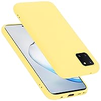 Case Compatible with Samsung Galaxy A81 / Note 10 LITE / M60s in Liquid Yellow - Shockproof and Scratch Resistant TPU Silicone Cover - Ultra Slim Protective Gel Shell Bumper Back Skin