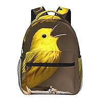 song bird Printed Lightweight Backpack Travel Laptop Bag Gym Backpack Casual Daypack