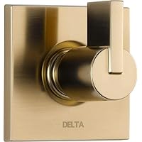Delta Faucet Vero 3-Setting Shower Handle Diverter Trim Kit, Diverter Valve Trim Kit Gold, 3 Way Shower Diverter, Delta Diverter Trim, Champagne Bronze T11853-CZ (Valve Not Included)