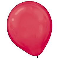 Apple Red Pearl Latex Balloons - 12