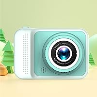 Childrens Cameras Toy Gifts for Boy Kids 3-12 Video Camera 1080P Mini High-Definition Front and Rear 2000W Toys for Kids (Green)