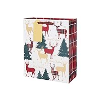 Clairefontaine cfX-27348-3 Christmas Paper Bag with Gift Tag, Foil Stamped (Gold)