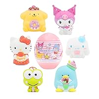 Sanrio Hello Kitty and Friends Cute Water Filled Surprise Capsule Squishy Toy [Series 2] [Birthday Gift Bag, Party Favor, Gift Basket Filler, Stress Relief Toy] – 1 Pc. (Mystery – Blind Capsule)