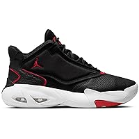 Nike DN3687-006 Jordan Max Aura 4 Basketball Shoes Sneakers Mid Cut Black White Red