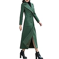 Women's Winter cashmere coat Warm Long Trench Coat Woolen coat