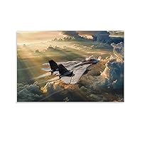 Rucatto Decorative Grumman F-14 Tomcat Fighter Poster Military Aircraft Poster Canvas Wall Art Prints for Wall Decor Room Decor Bedroom Decor Gifts 08x12inch(20x30cm) Unframe-style