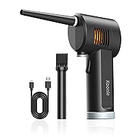 Koonie Cordless Air Duster, Battery Operated Computer Cleaning Duster, Portable Replaces Compressed Air Cans, 6000mAh 10W Fast Charging Air Blower, No Gas for Computer Keyboard, Car, Pet House