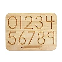 Number Tracing Board - Wooden Math Board - Nursery Decor - Educational Toys - Math Toys for Toddlers - Preschool Board - Back to School - Sensory Play - Waldorf Sign - Gift for Kids - Teacher Gift