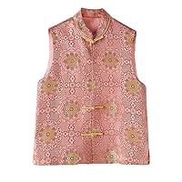 Silk Jacquard Waistcoat for Women's Chinese Element Vest 60