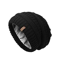 FURTALK Knit Beanie Hats for Women Men Fleece Lined Ski Skull Cap Slouchy Winter Hat