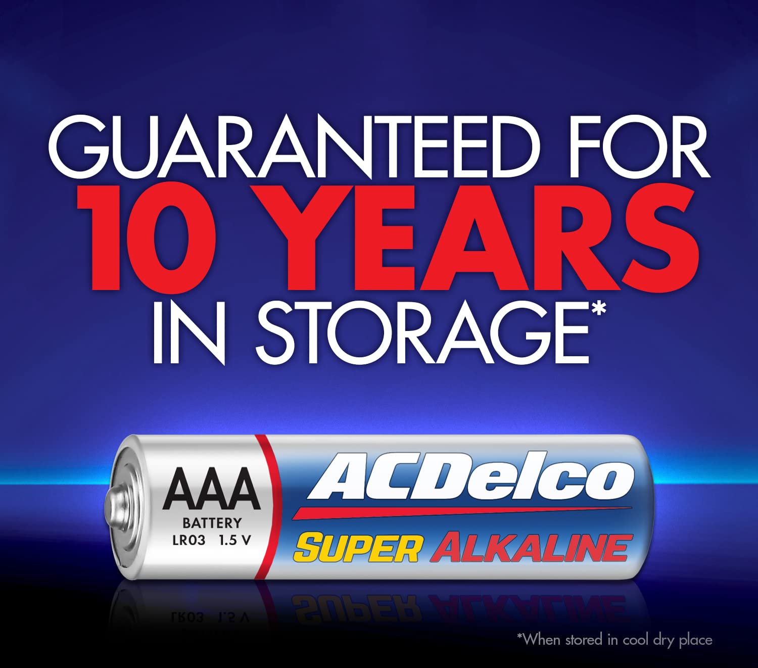 ACDelco AAA Batteries, Maximum Power Super Alkaline Battery, 10-Year Shelf Life, Reclosable Packaging, 200 Count