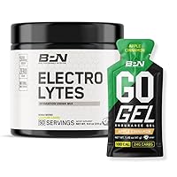 Bare Performance Nutrition BPN Electrolytes Hydration Drink Mix & Go Gel Endurance Gel Apple Cinnamon Bundle