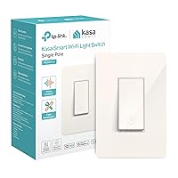 Kasa Smart Light Switch HS200-LA, Single Pole,Neutral Wire Required, 2.4GHz Wi-Fi Light Switch Compatible with Alexa and Google Home, UL Certified, No Hub Required, Light Almond
