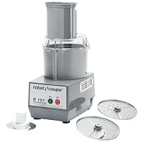 Robot Coupe R101P 1.9 Liter Combination Food Processor Cutter and Vegetable Slicer, Polycarbonate Bowl, Gray, 120v