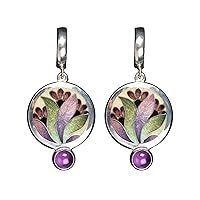 Long Earrings Drop Dangle Earring Flower Patterns Earrings Alloy Material Jewelry Gift for Girls Girlfriends Birthday