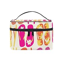 Cosmetic Bag Colorful Flip Flops Women Makeup Case Travel Storage Organizer