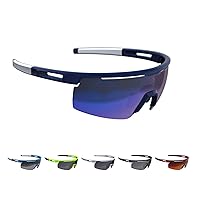 Cycling BSG-57 Avenger Sport Glasses with Interchangeable Lenses for Biking and Sun Protection