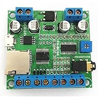 Electronics123.com, Inc. 4 Buttons Triggered MP3 Player Board with 10W Amplifier and Terminal Blocks
