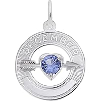 Rembrandt Synthetic Crystal Simulated Birthstone Charms Collection - December