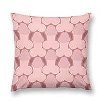 Penis Pattern Plush Pillow Case Square Throw Pillow Cover Soft Decorative Cushion Pillowcases for Sofa Room 18 