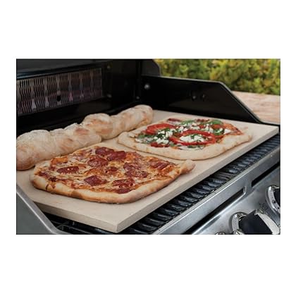 Pizzacraft PC9899 Rectangular ThermaBond Baking and Pizza Stone for Oven or Grill, 20