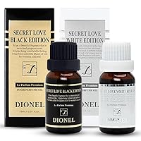 Dionel Secret Love inner perfume fragrance oil for underwear women Long-lasting feminine scent Black Edition 15ml(0.51fl.oz) + White Edition15ml(0.51fl.oz)